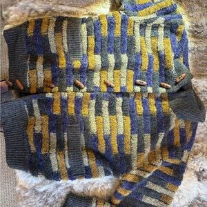 Missoni Blue and Yellow Geometric Bomber Jacket